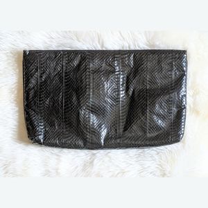 70's Vintage Genuine Snakeskin Clutch by Codette